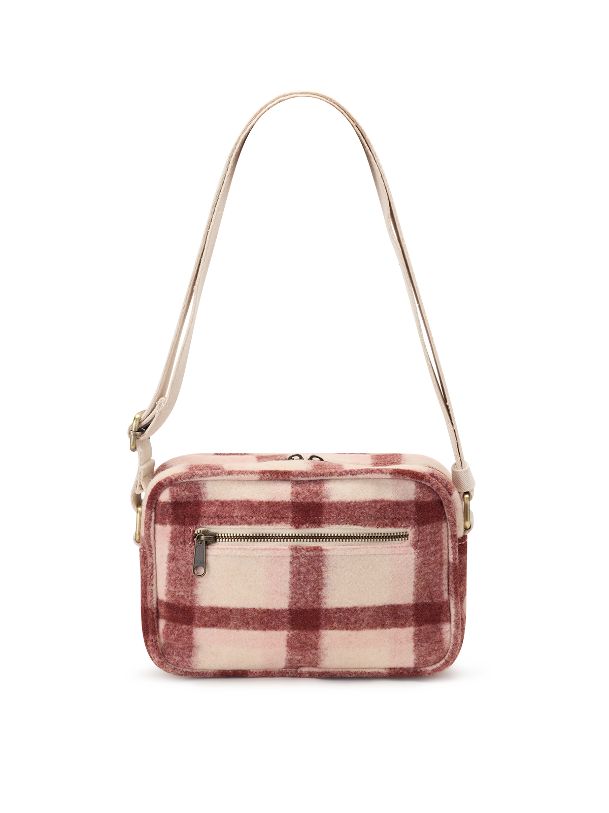 Nino-Umhängetasche Tartan Rosa