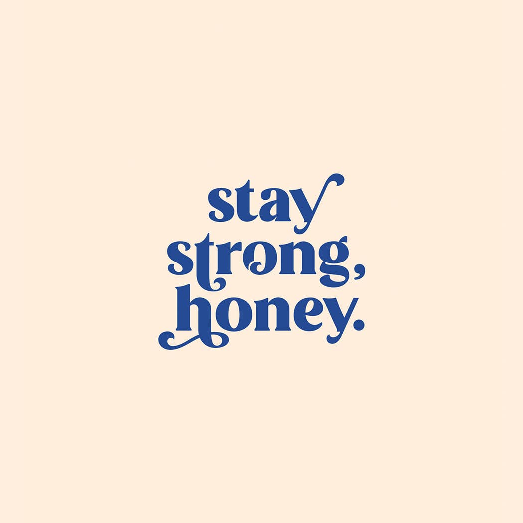 Karte "Stay Strong"