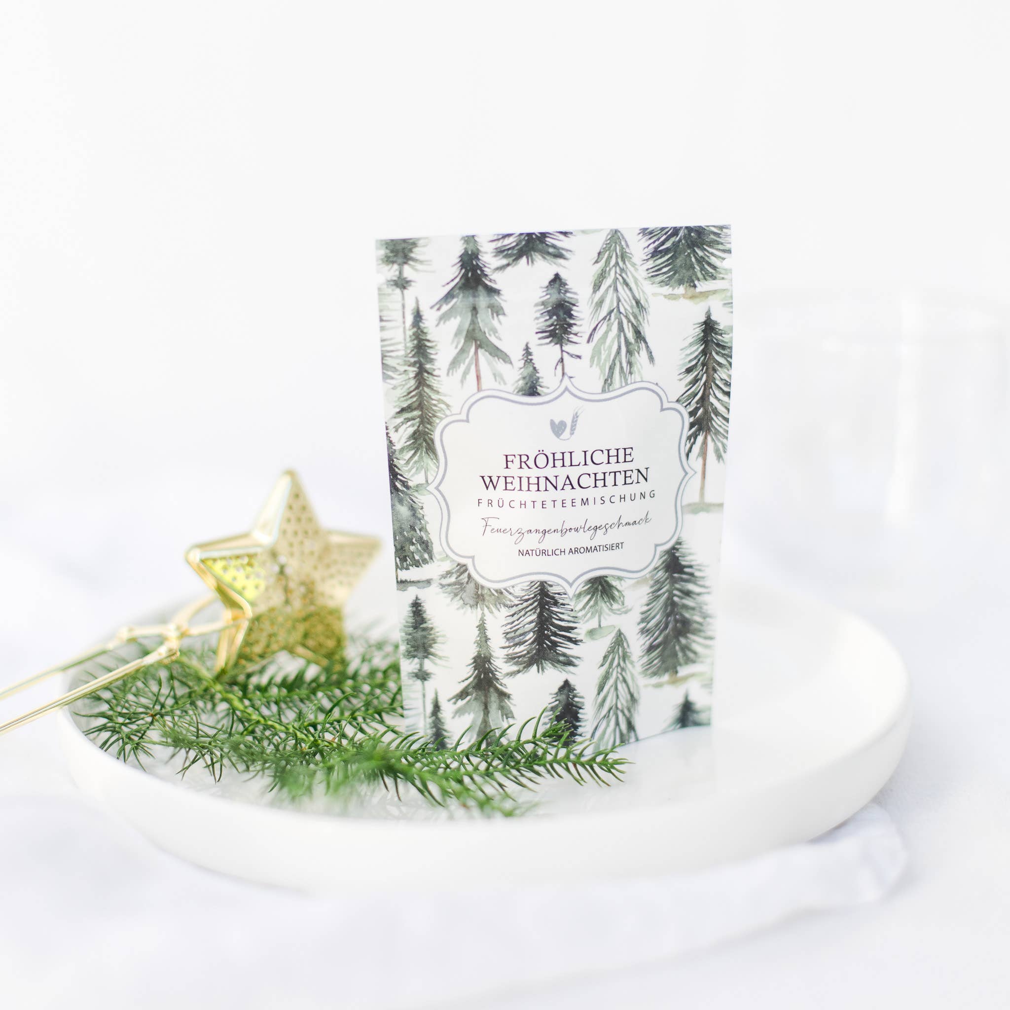 Teesäckchen "Fröhliche Weihnachten"