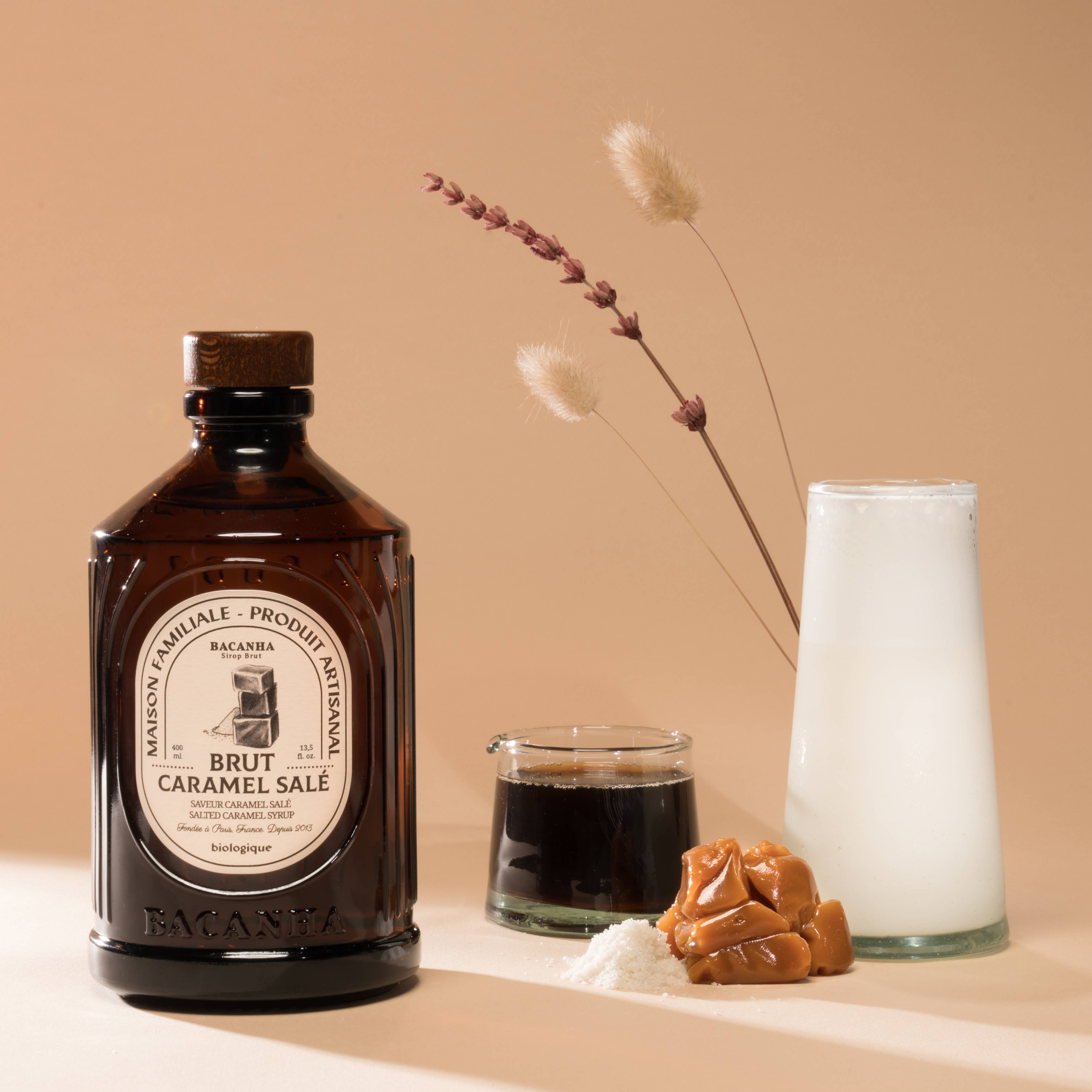 Organischer roher gesalzener Karamellsirup