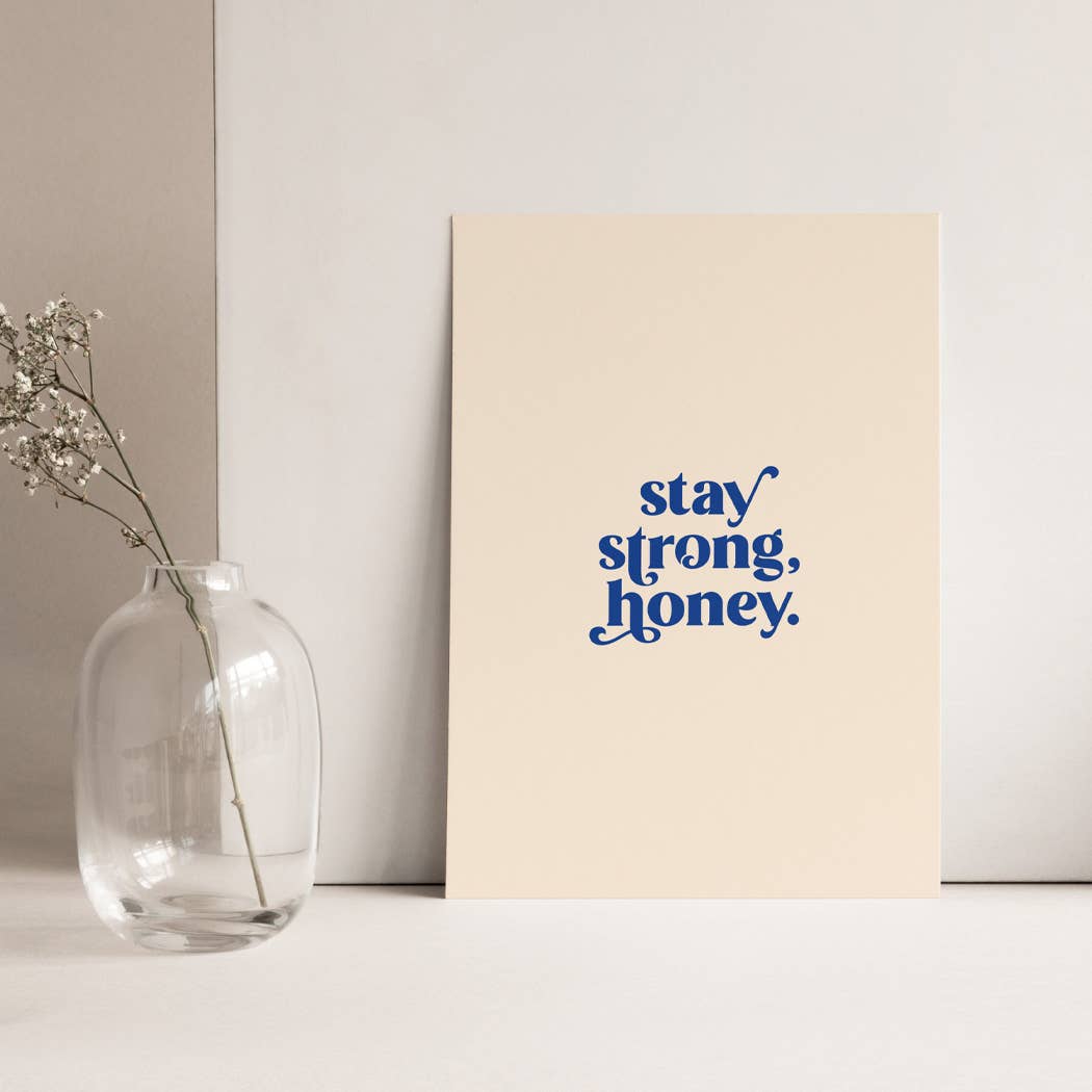 Karte "Stay Strong"