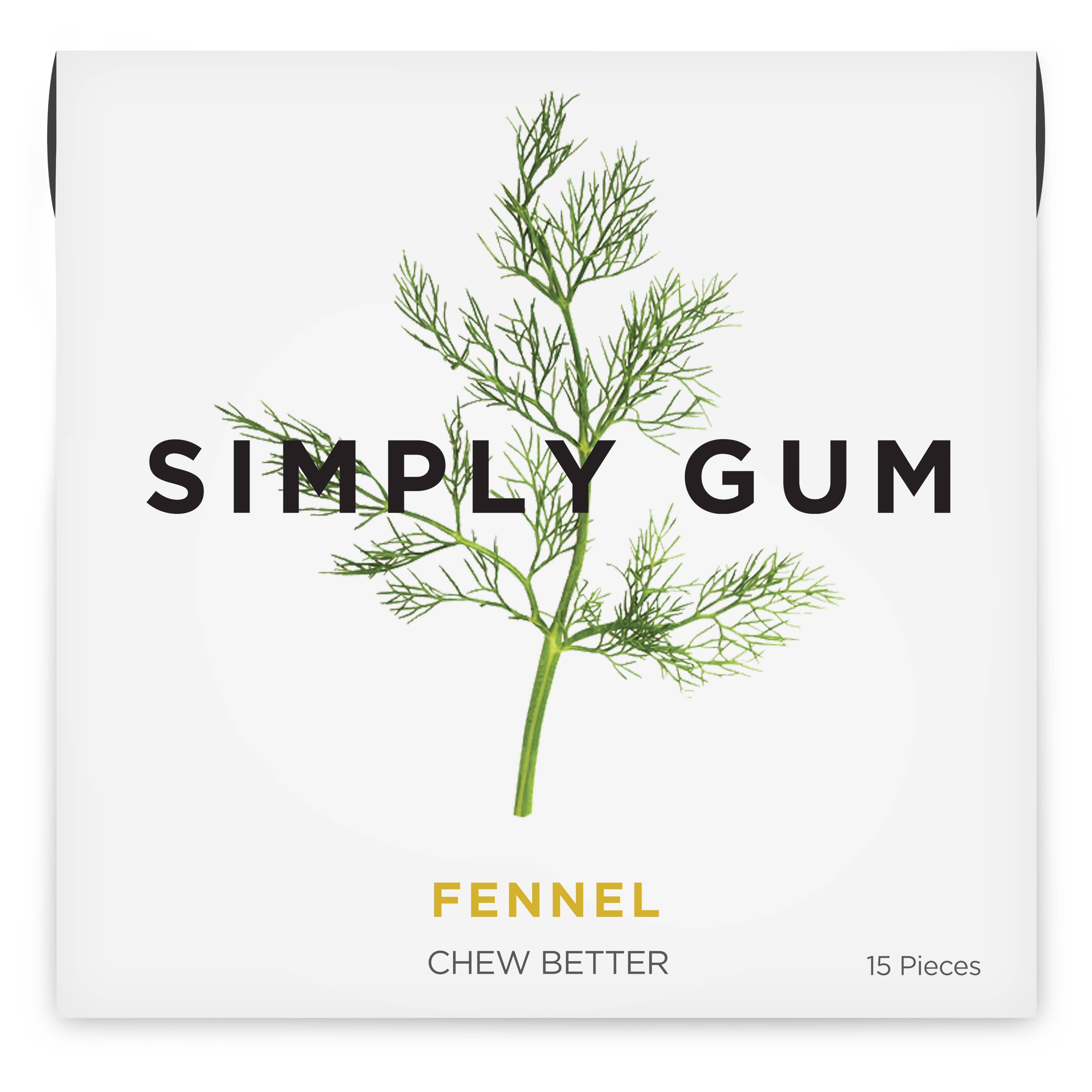 Fenchel-Kaugummi - Natürlich + Plastikfrei | 12er-Pack