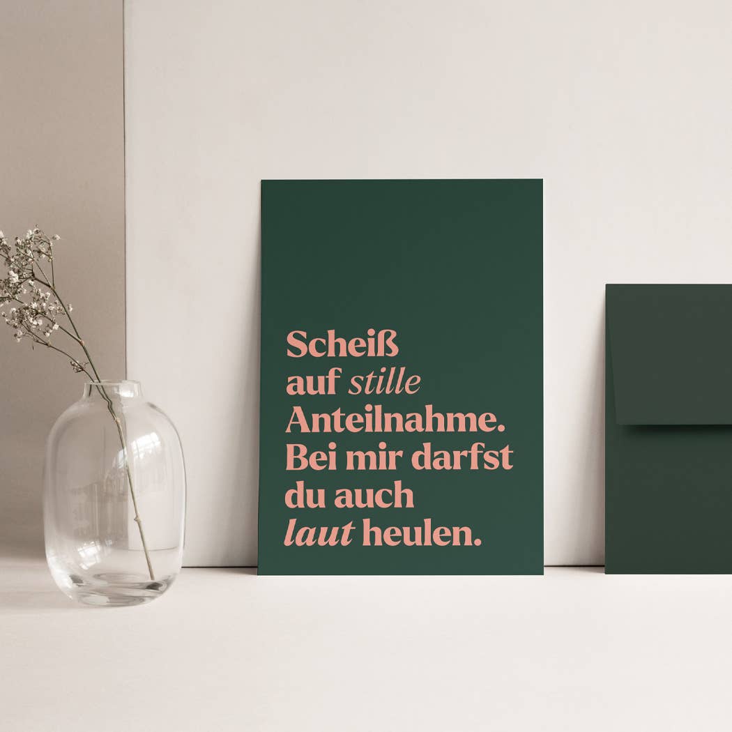 Karte "Stille Anteilnahme II"