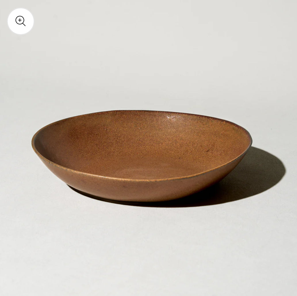 FLOW Dinner Plate Bowl rust