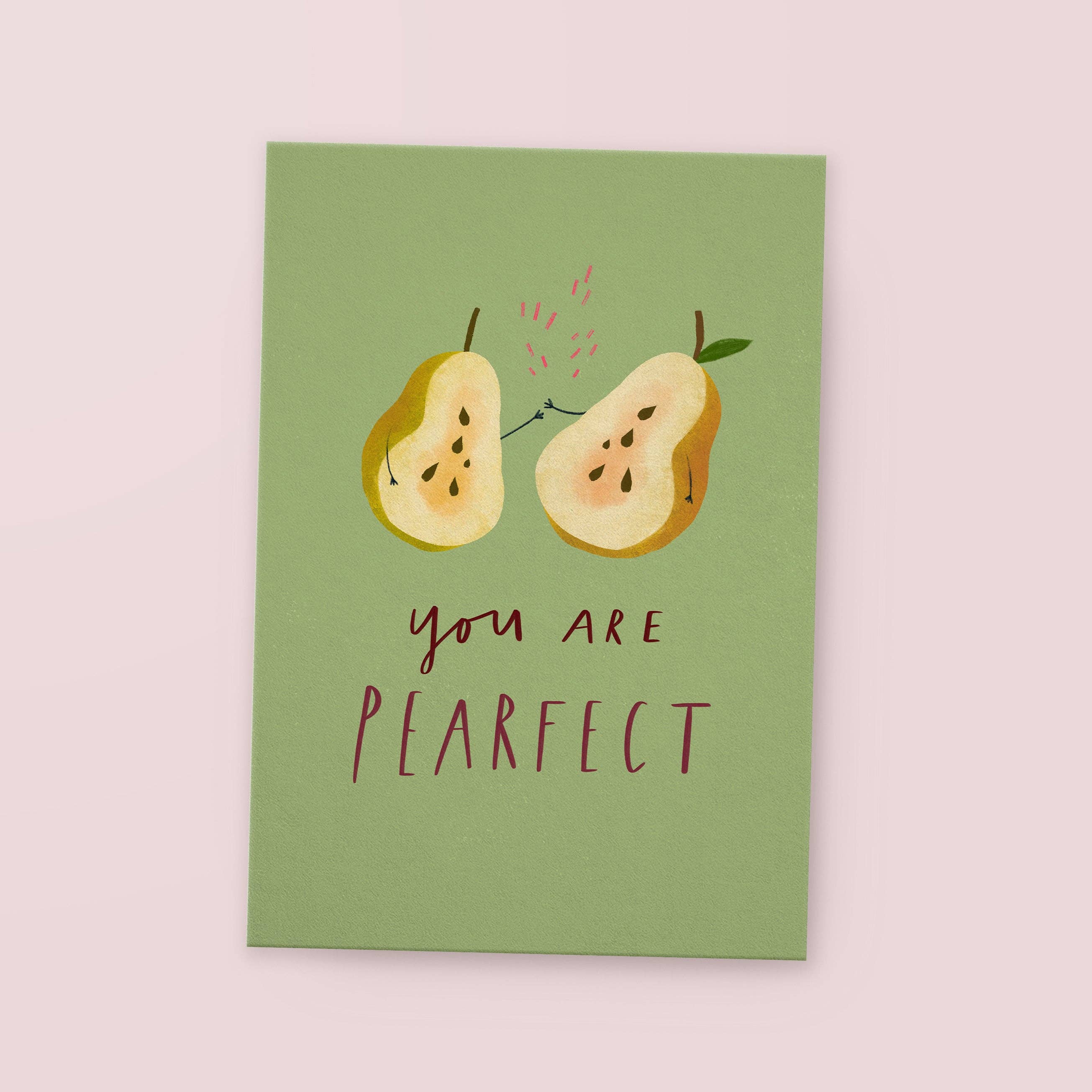 Postkarte »Pearfect«