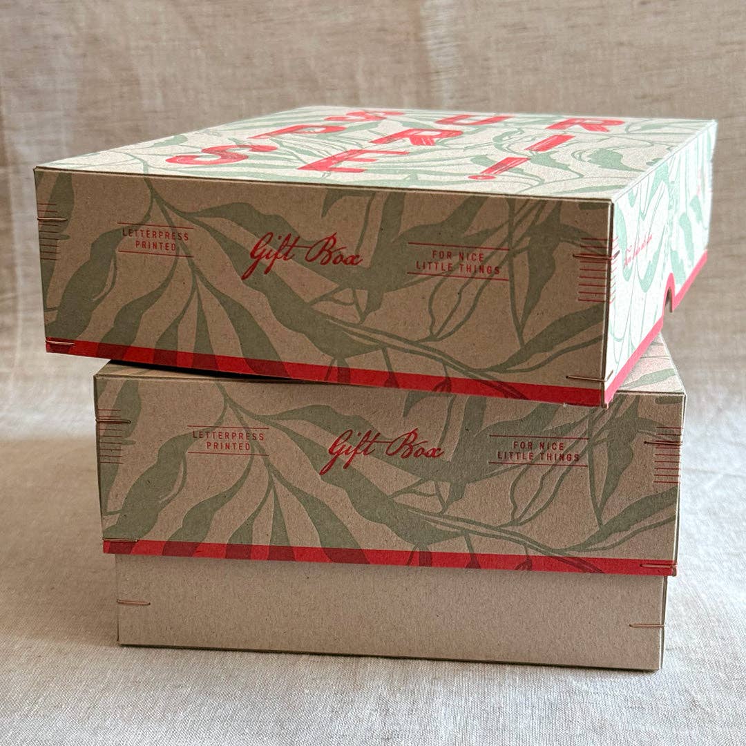 Geschenkbox (leer) / Surprise! / Letterpress Druck: Classic+
