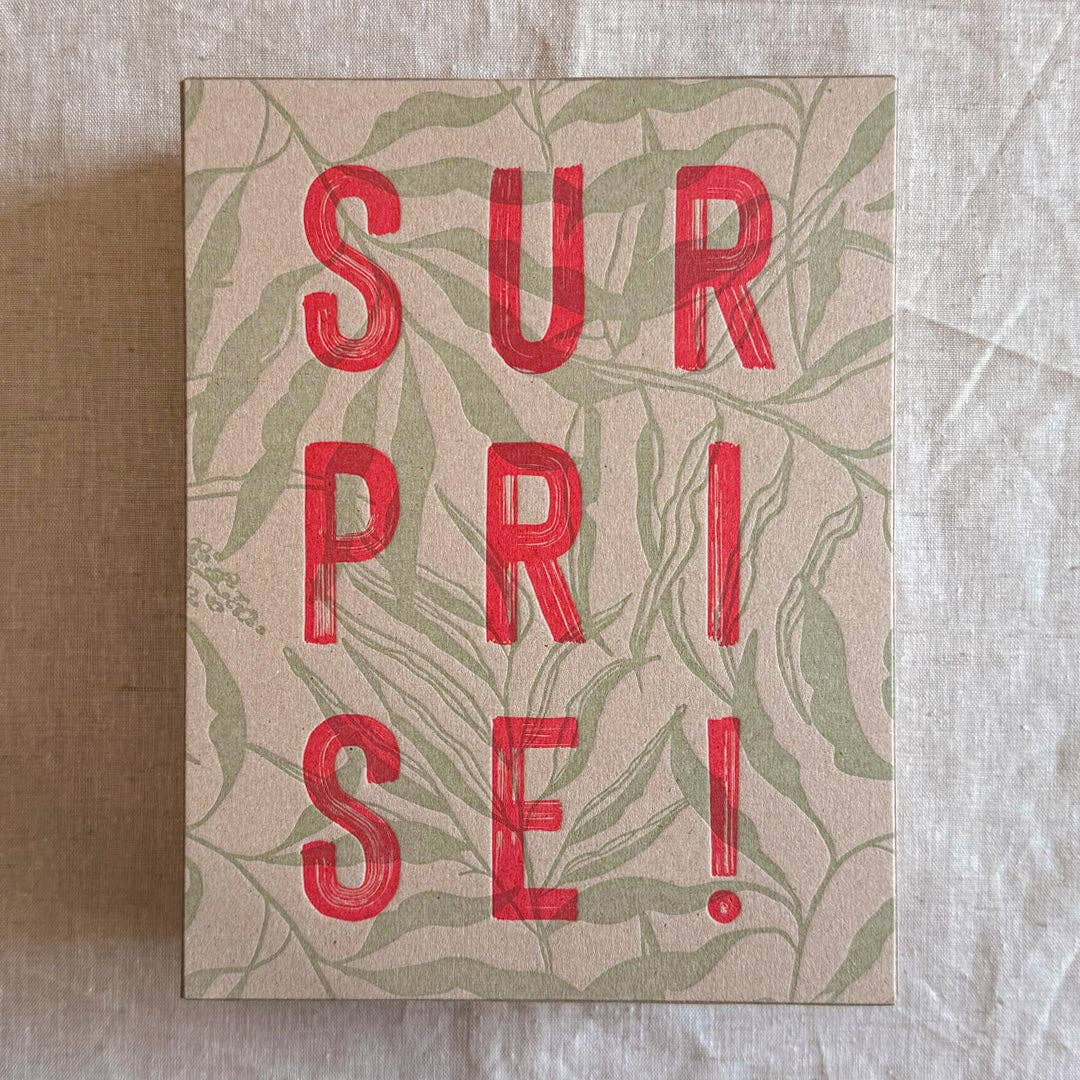 Geschenkbox (leer) / Surprise! / Letterpress Druck: Classic+