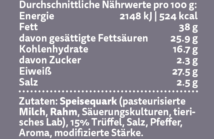 Trüffel Hartkäse zum Hobeln