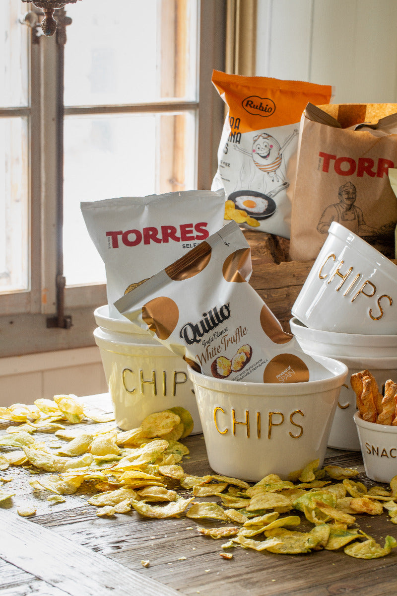 Chips Schüssel gold