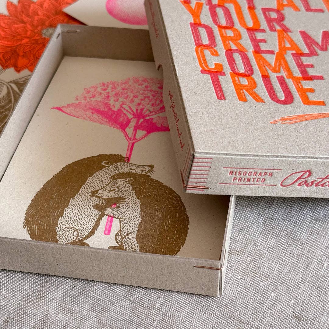 Postkartenbox (leer) / May all your Dreams come true