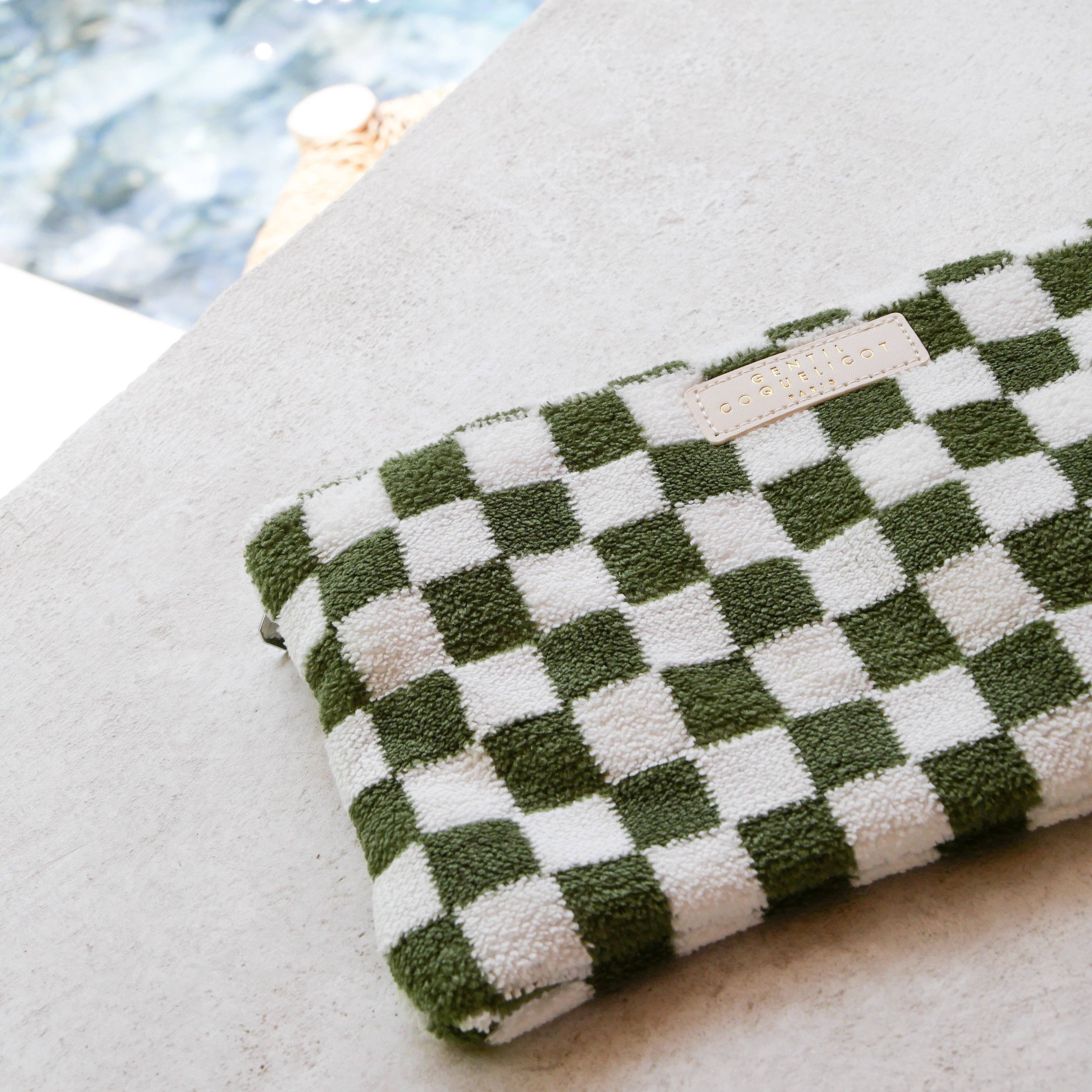 Schwammbeutel (3 Farben) DAMIER: Ocker / S