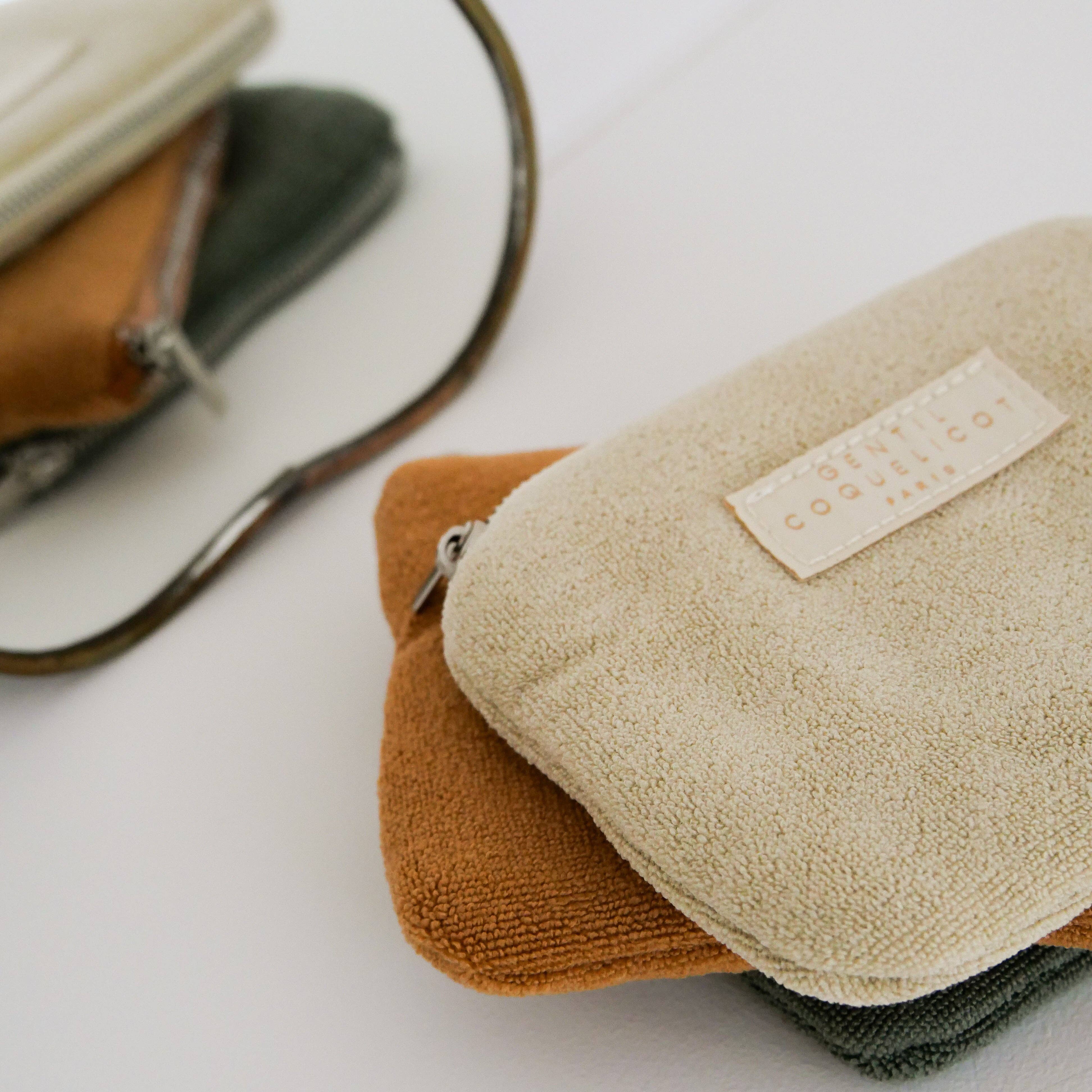 Kleiner Schwammbeutel/Beutel: Khaki