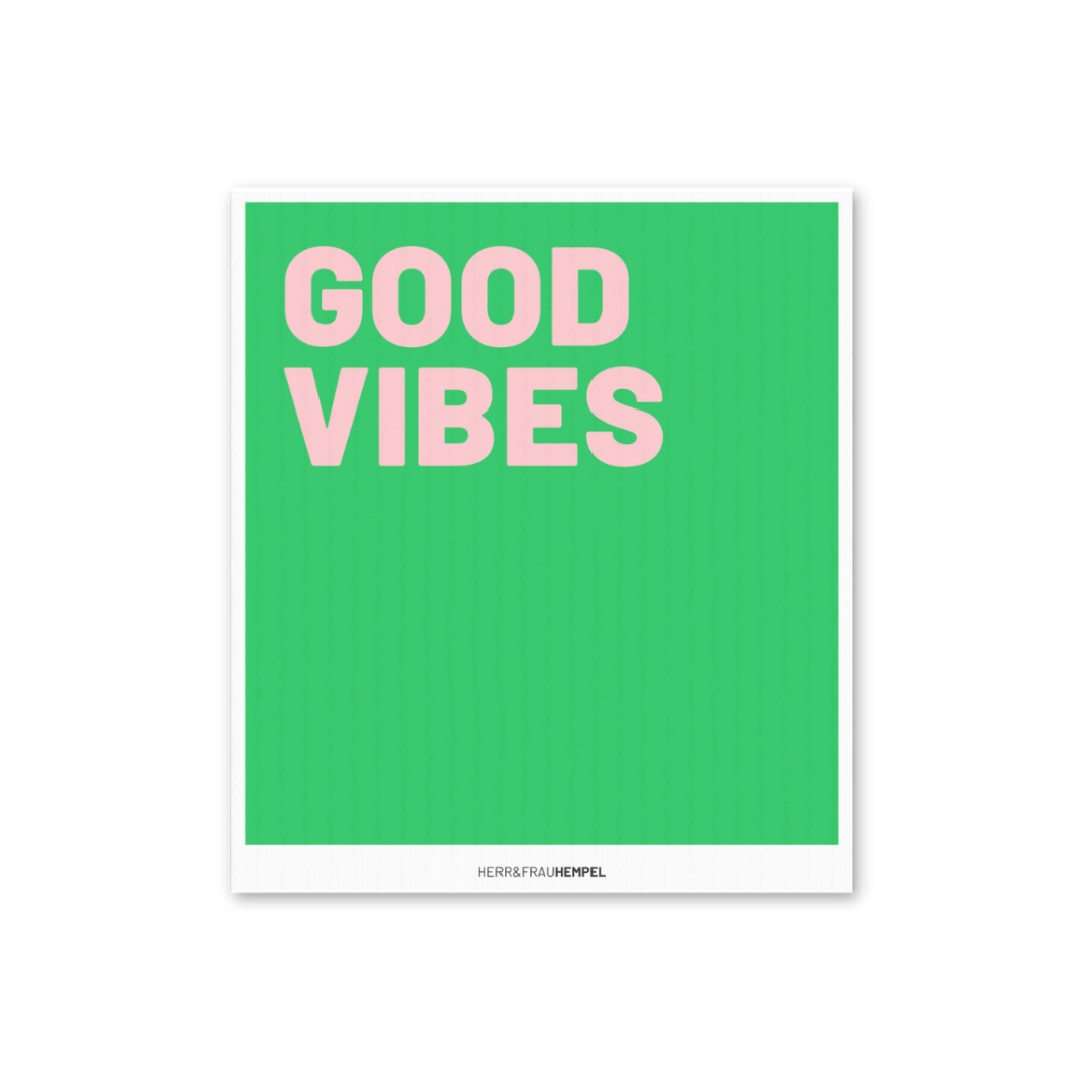 Schwammtuch GOOD VIBES