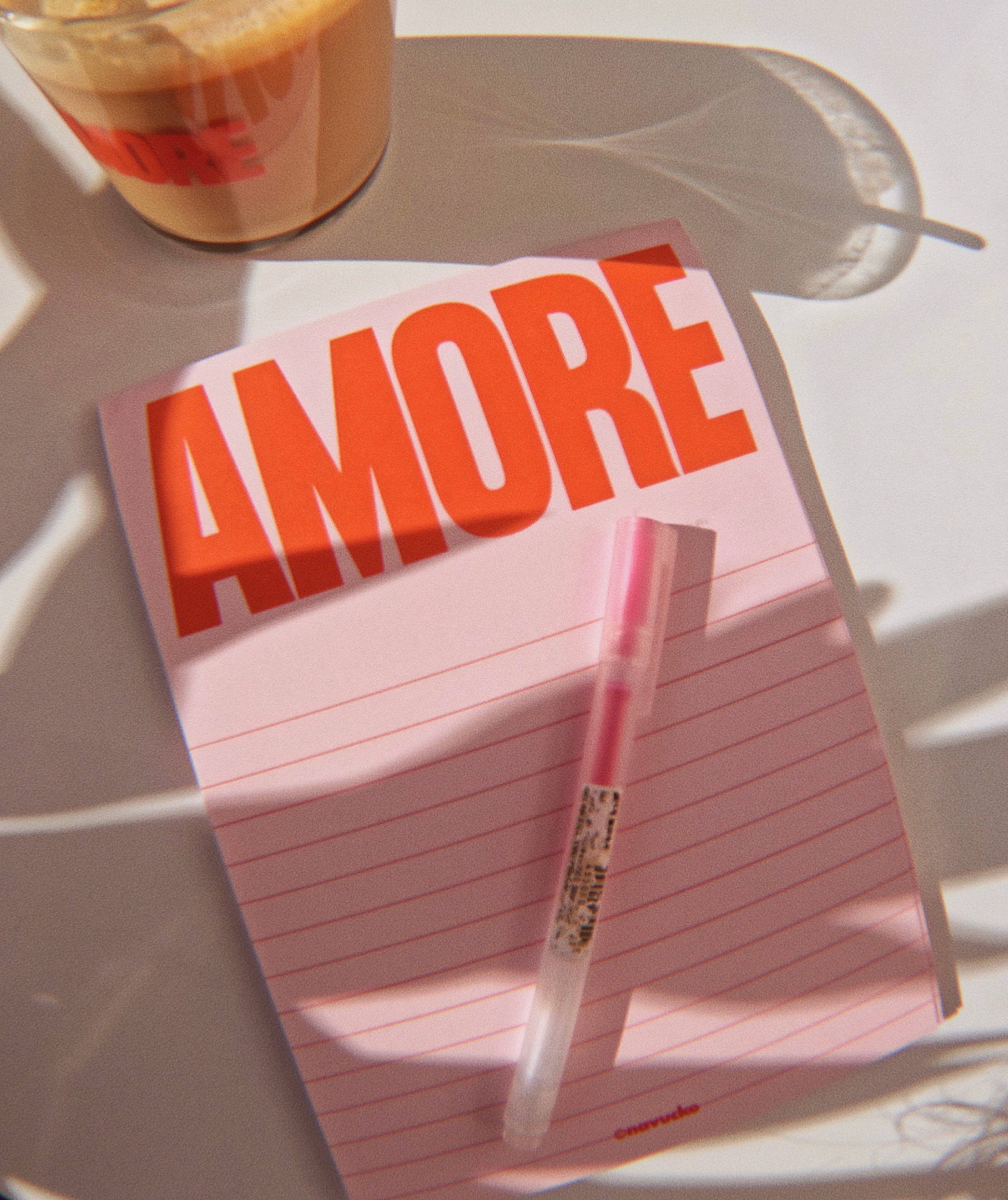 Notizblock AMORE, DIN A5 – Rosa/Rot