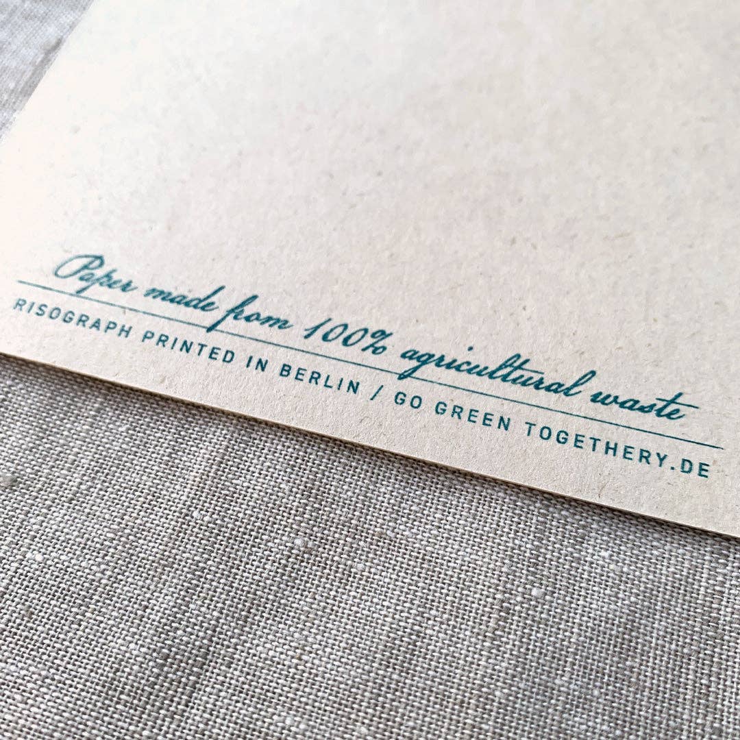 Postkarte / Otter / Schönes L’Otterleben / Ökopapier