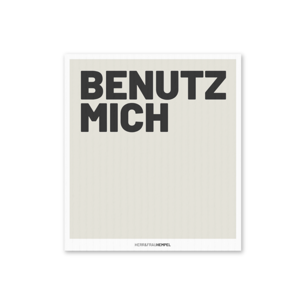 Schwammtuch BENUTZ MICH
