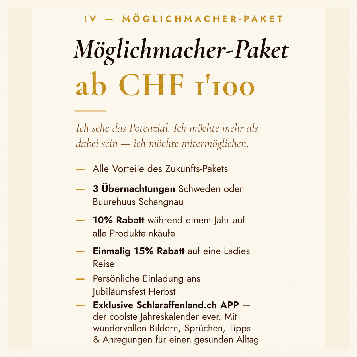 Möglichmacher Paket