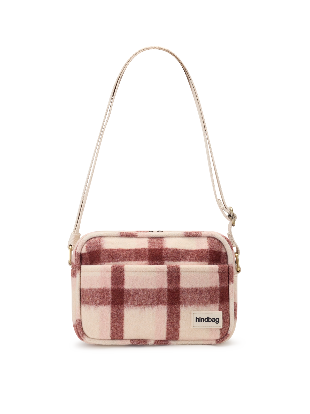 Nino-Umhängetasche Tartan Rosa
