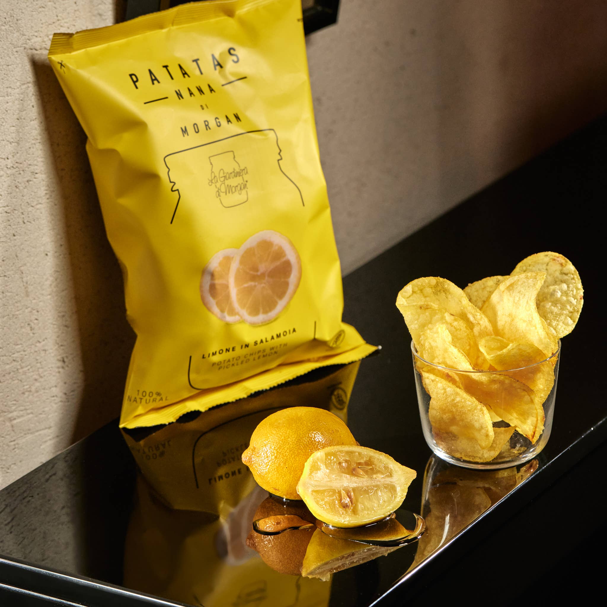 Patatas Nana knusprige Kartoffelchips mit eingelegten Zitronen 100 g