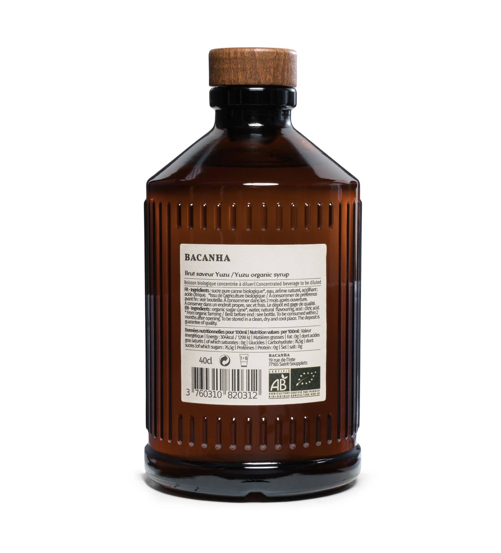 Biologischer roher Yuzu-Sirup - 400 ml