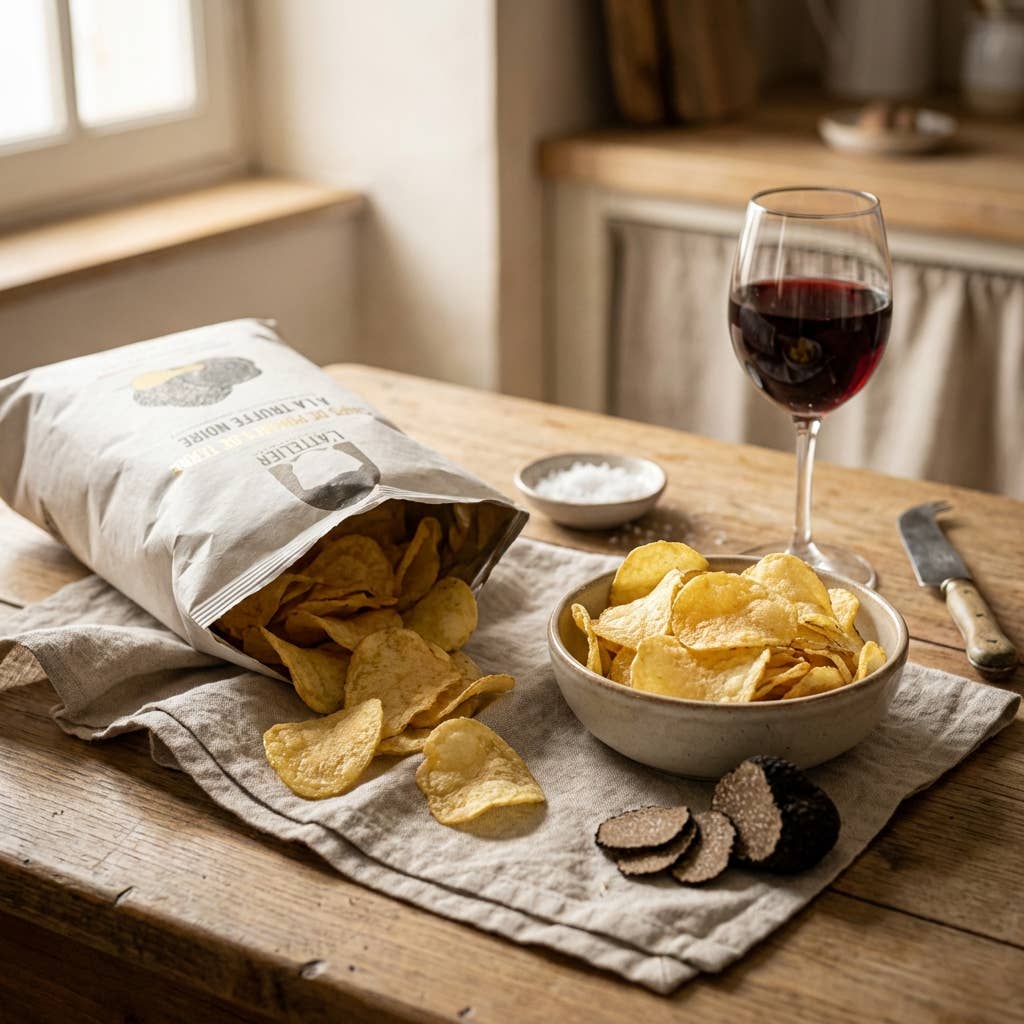 Französische Black Trüffel Chips 100 g