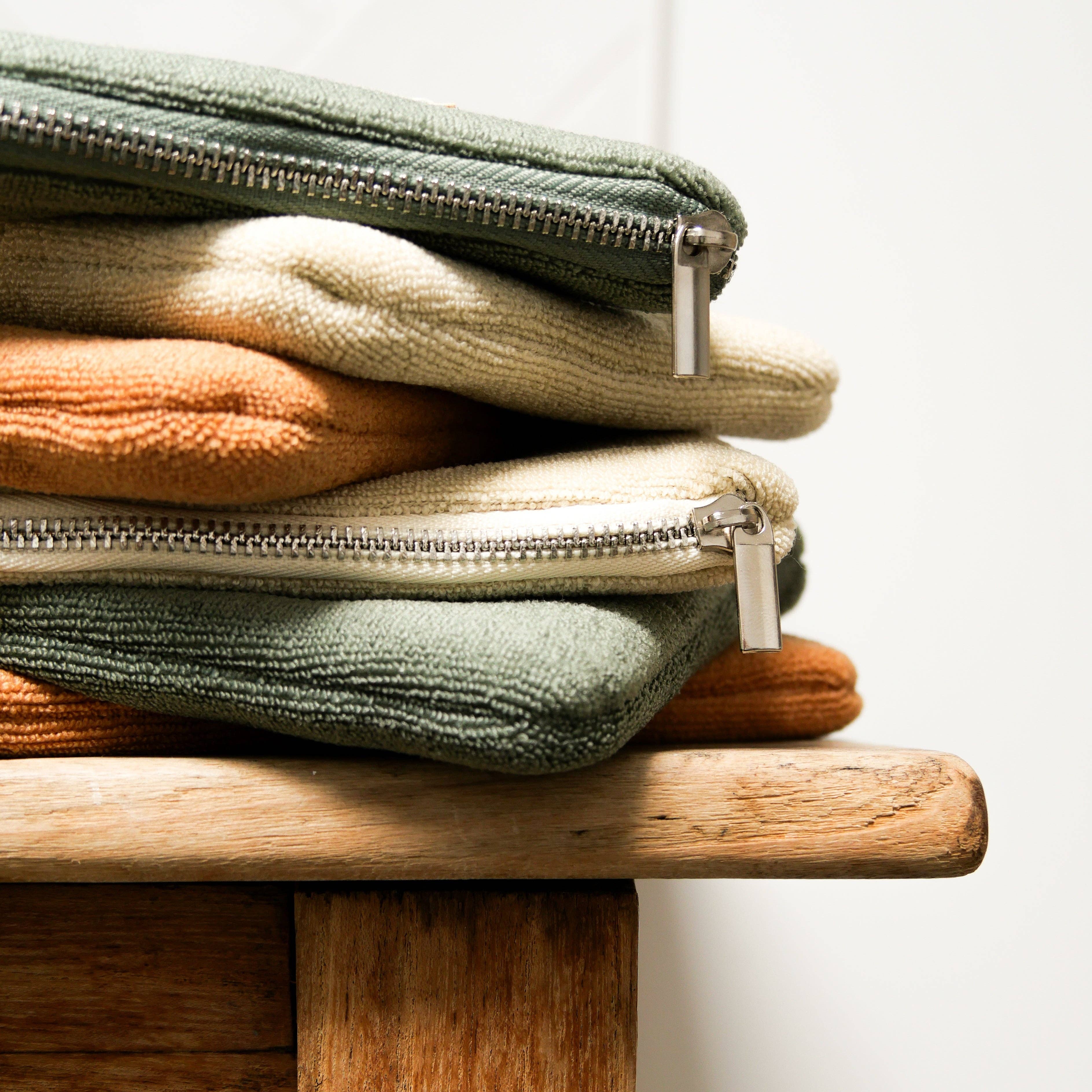 Kleiner Schwammbeutel/Beutel: Khaki