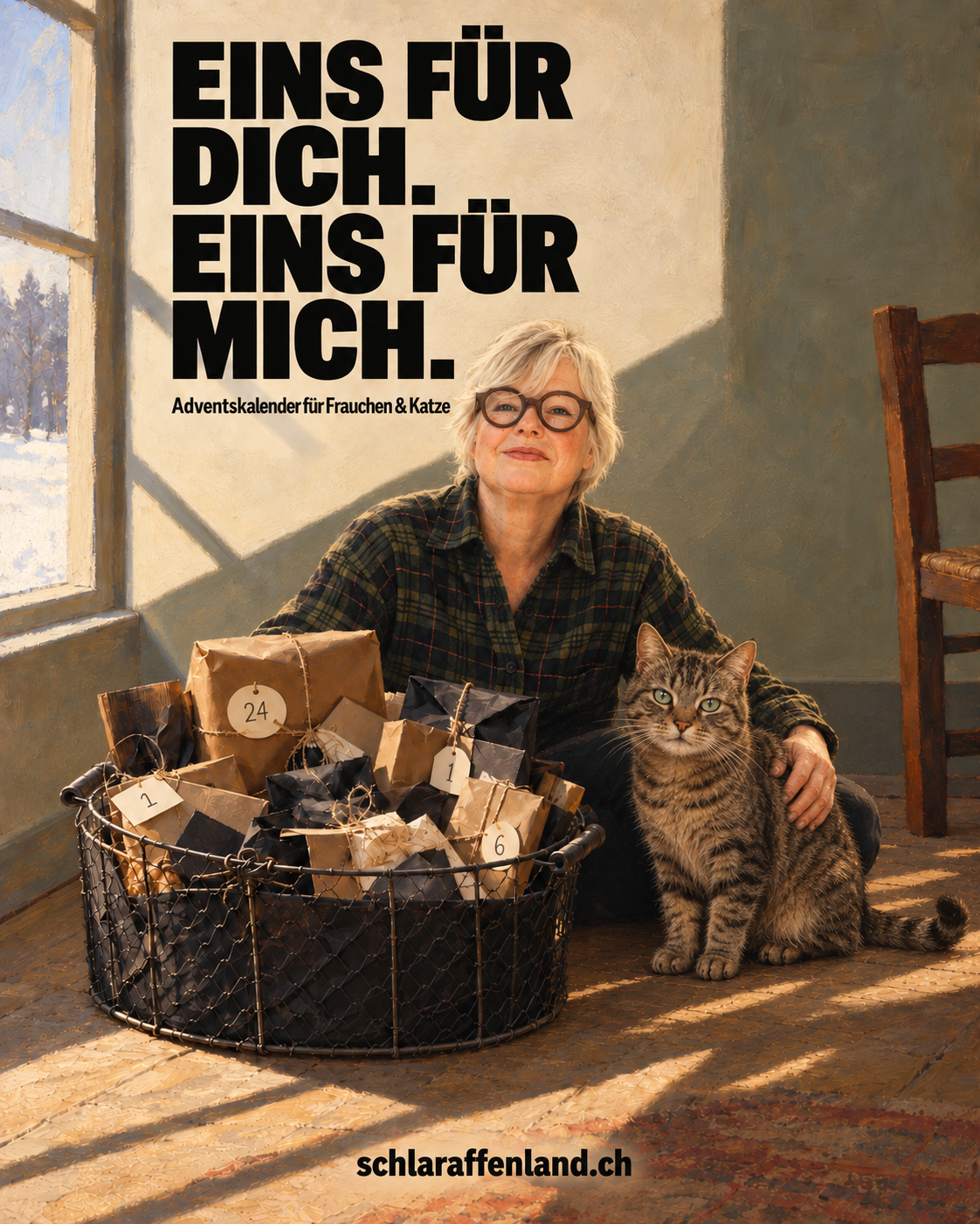 Adventskalender für Frauchen mit Katze oder Kater