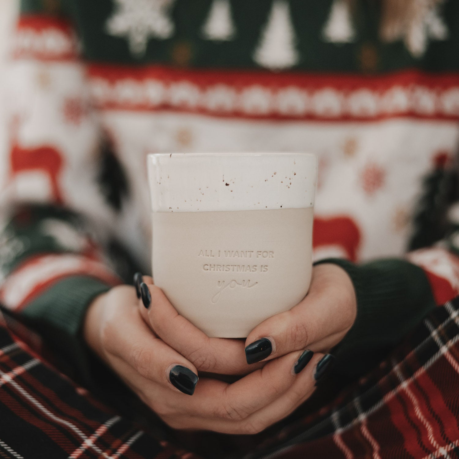 Becher all i want is you for christmas