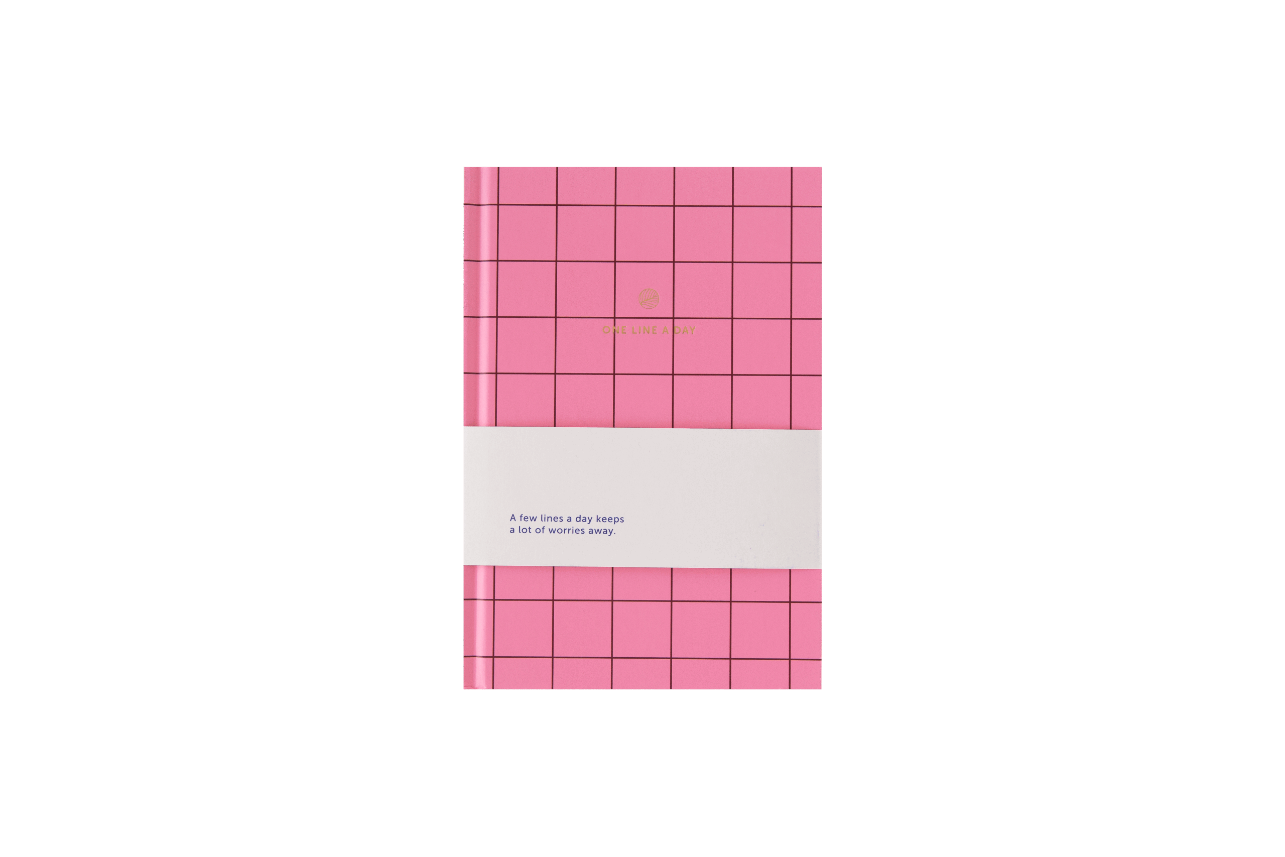 Ein-Journal Ein Satz pro Tag - Rosa Kariert