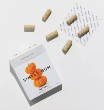 Kürbis-Gewürz Kaugummi - Natürlich + Plastikfrei | 12er Pack