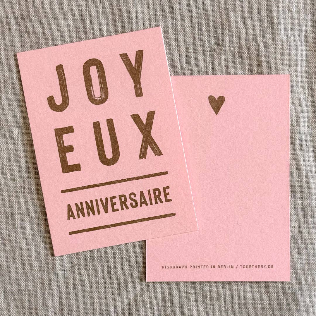 Karte / A7 / Joyeux Anniversaire
