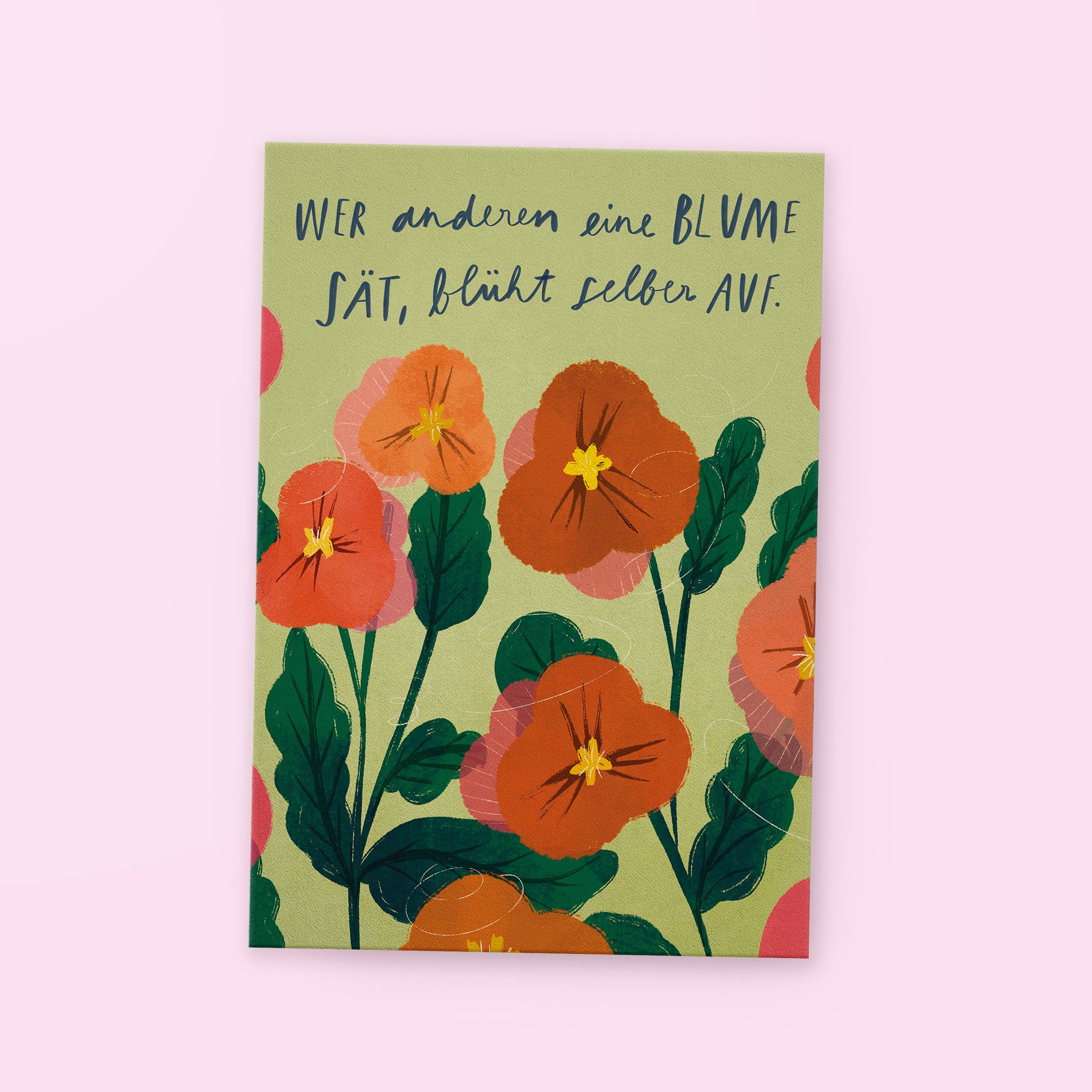 Postkarte »Aufblühen«