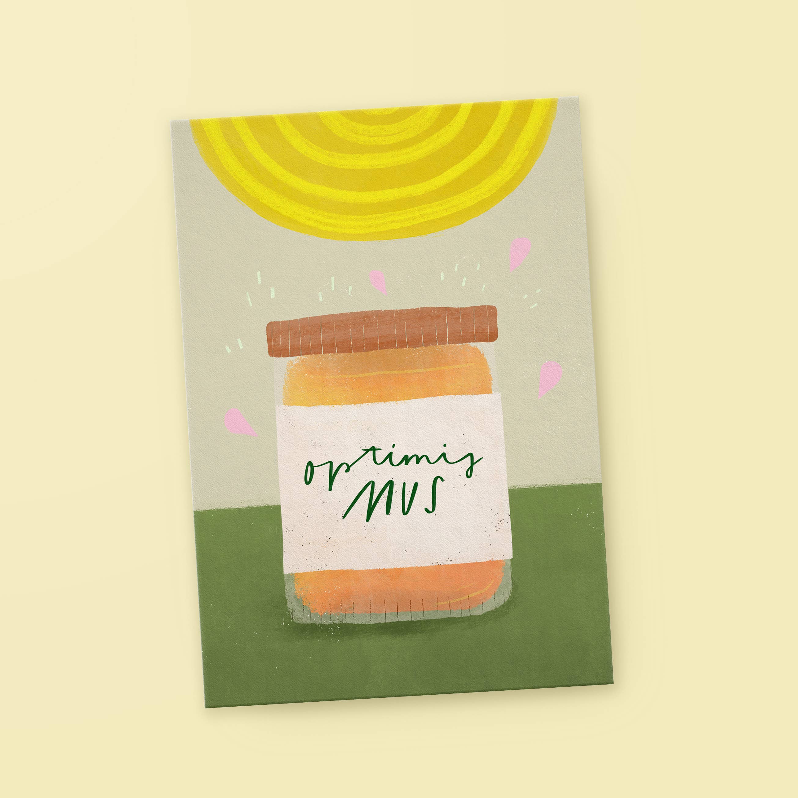 Postkarte »Optimis-Mus«