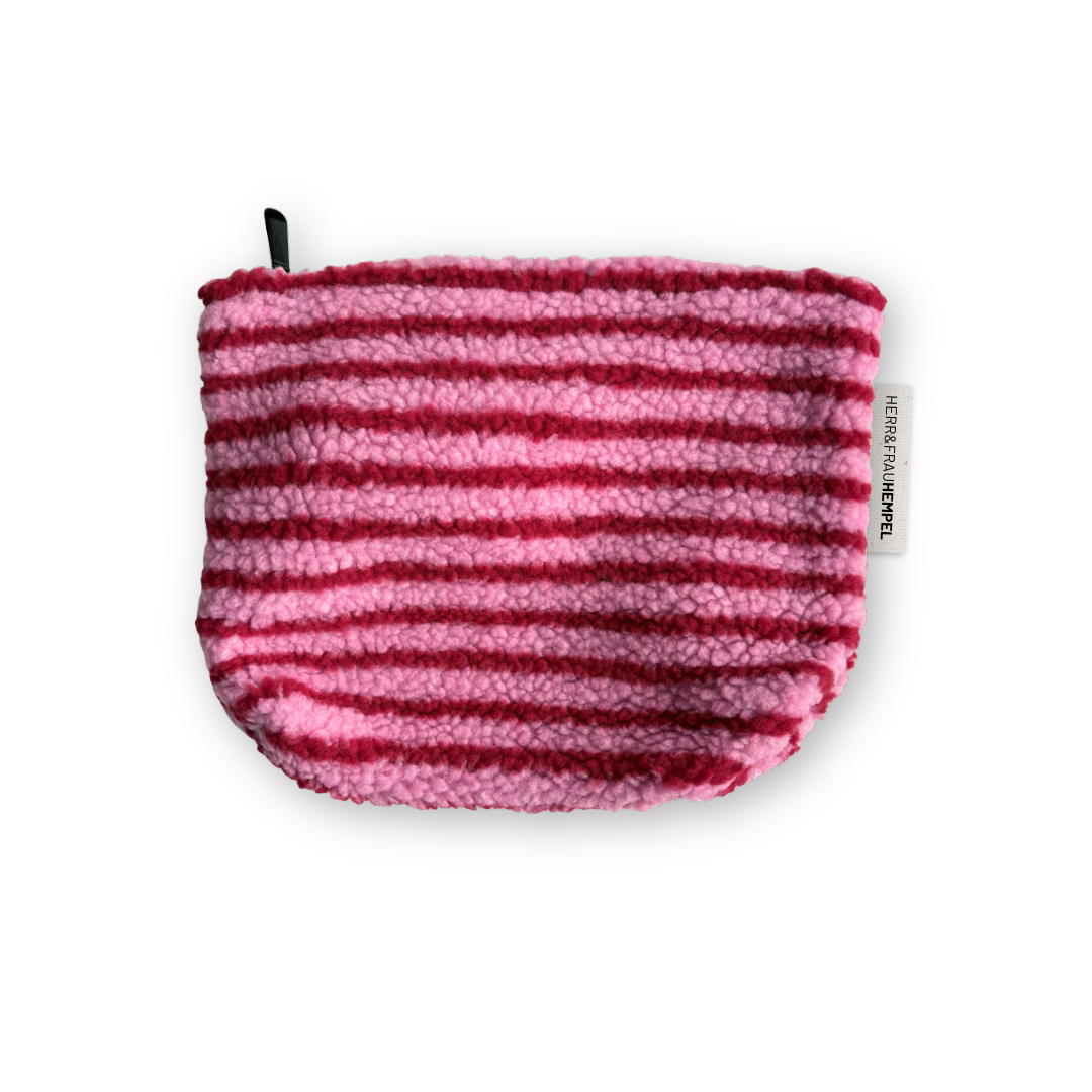 Teddy Tasche: Beige - schwarz