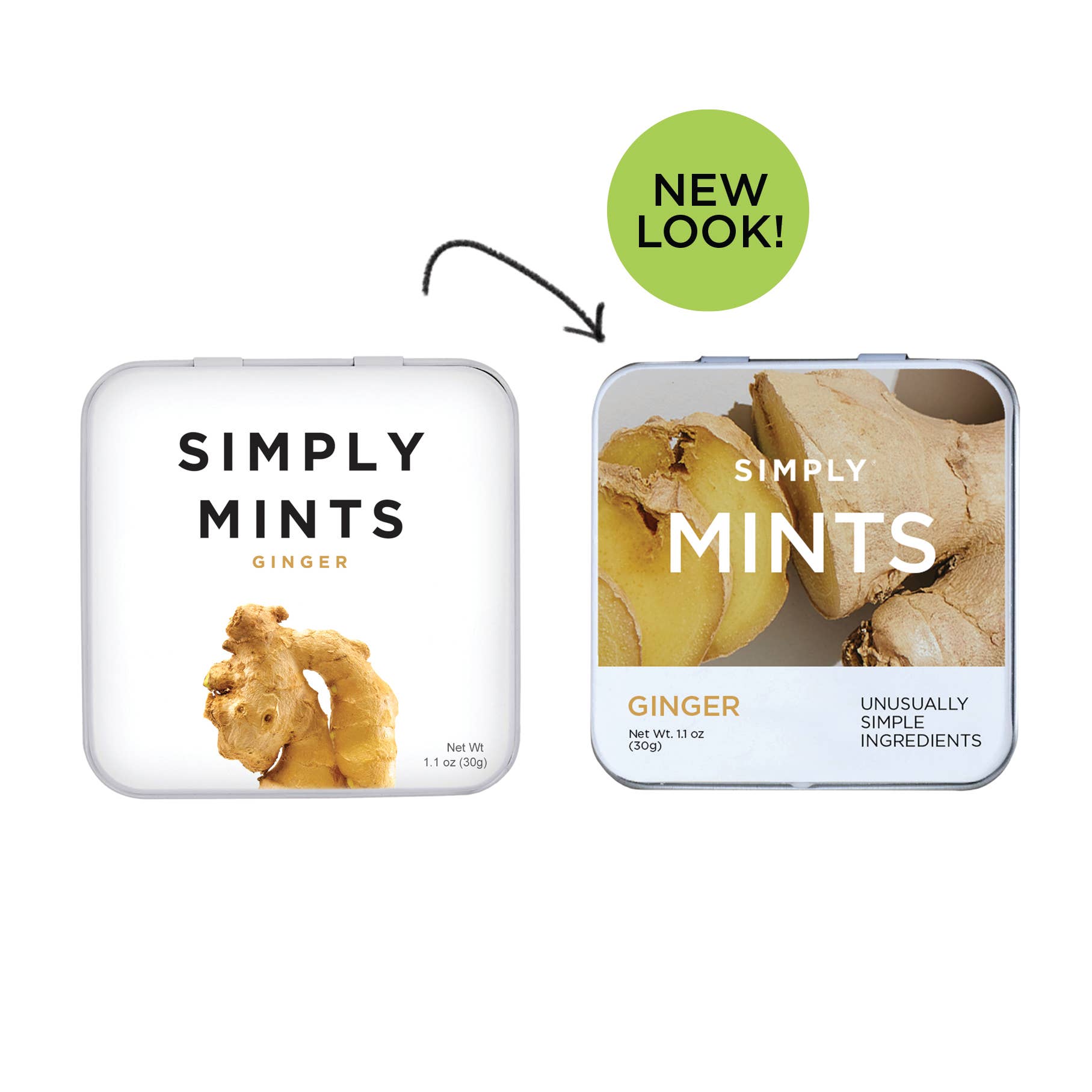 Simply Mints - Ingwer | Packung mit sechs