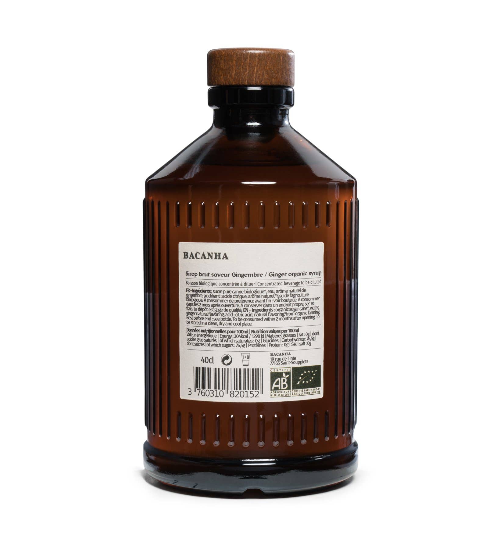 Bio-roher Ingwersirup - 400 ml
