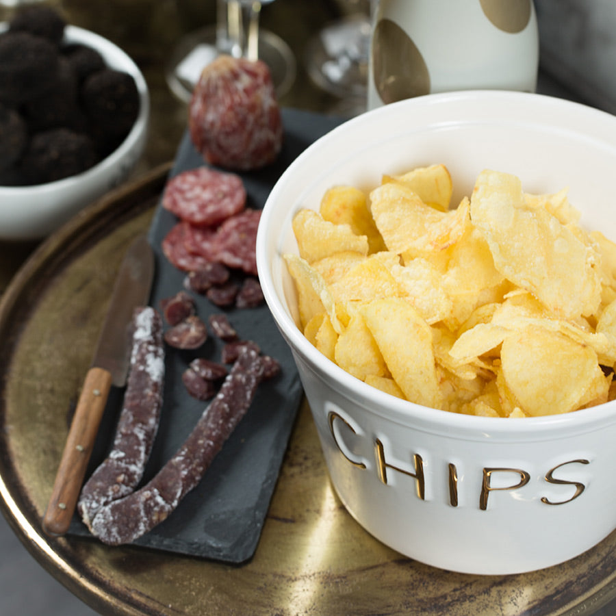 Chips Schüssel gold