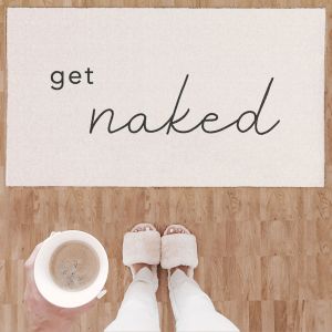 Waschbare Fussmatte get naked