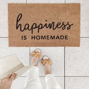 Fussmatten Happiness is homemade